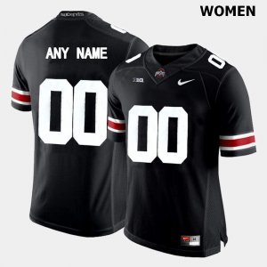NCAA Ohio State Buckeyes Women's #00 Customized Limited Black Nike Football College Jersey RQS4145AW